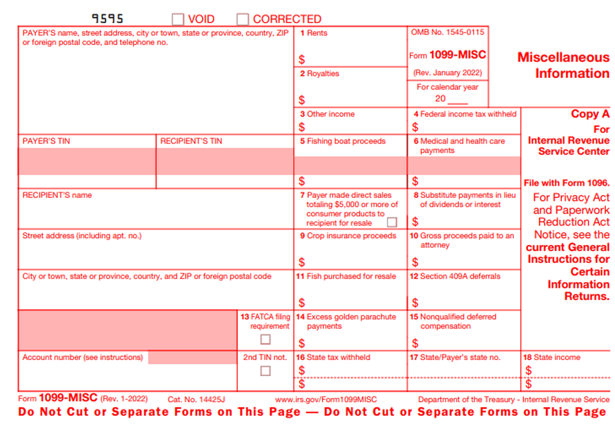 IRS FORM 1099